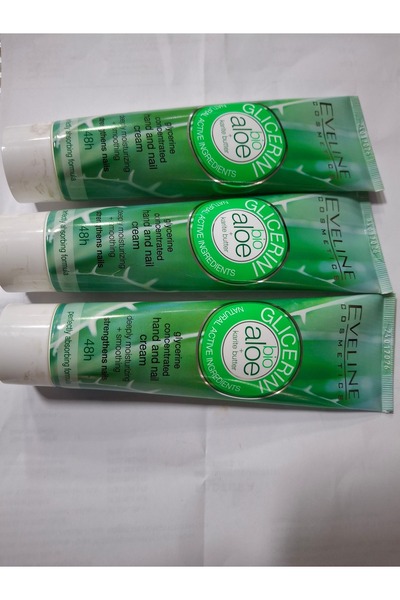 Eveline 3 pieces Bio Hand Cream with Aloe and Glycerin 100ml