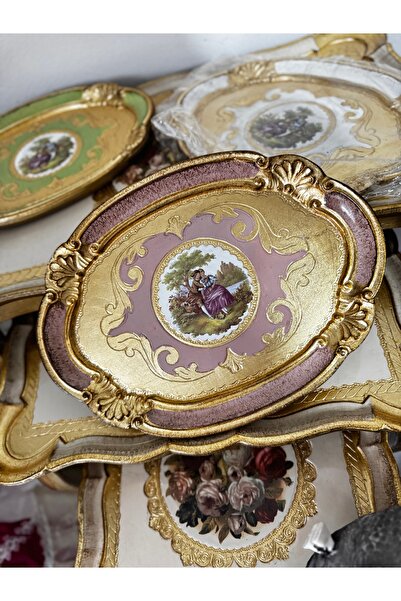 LM Esterhomedecor Original Italian Rosewood Presentation Tray for One Person ...