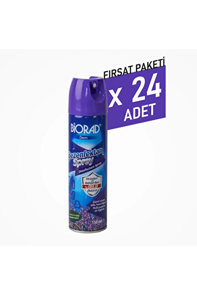 BİORAD Parfümlü Dezenfektan Sprey Lavanta Kokulu 150ml - 24 Adet