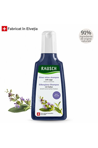 Rausch Silver-shine shampoo for blonde/grey hair with sage 200ml