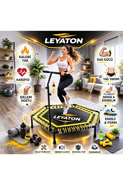 Leyaton 135 Cm ''(54 Inç) Tutmalı Step Trampolin