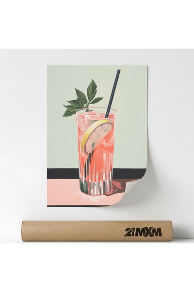 21mxm Poster Decorativ Tematica Bar & Cocktail - 'Bar 366', Material Textil, ...