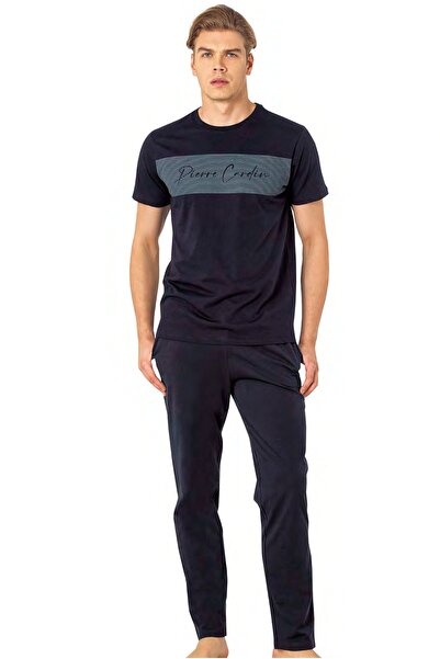 Pierre Cardin Cotton, Men's T-Shirt & Pajama Set, Short Sleeve, Printed, Crew...