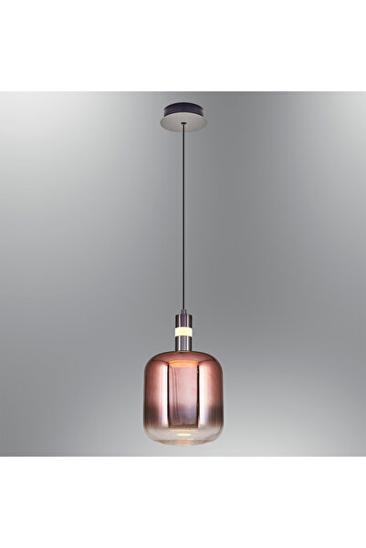 Özcan Aydınlatma 2851-1A-32 Daruu Tekli Cam Sarkıt 190*210 Rose Gold