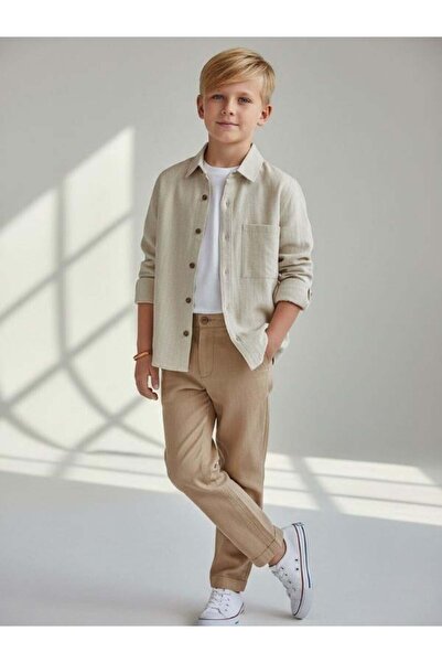 Zekids Ленена риза за момче