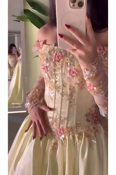 MEUON Soft beige dress