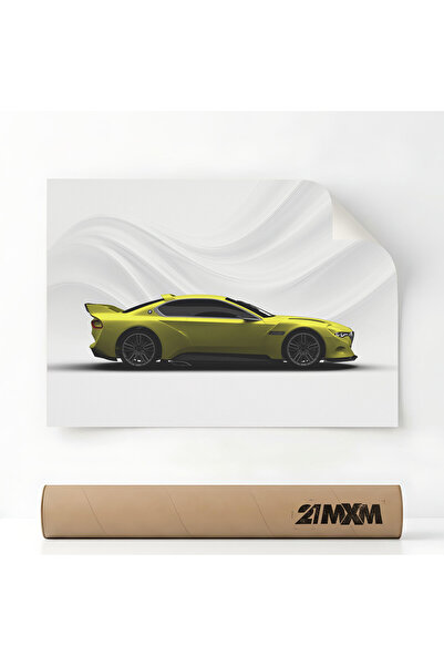 21mxm Poster Auto Premium - 1494 2015 BMW 30 CSL – Design Minimalist, 30 x 40...