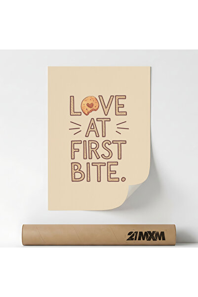 21mxm Poster decorativ Love at First Bite 2, stil modern,fără ramă