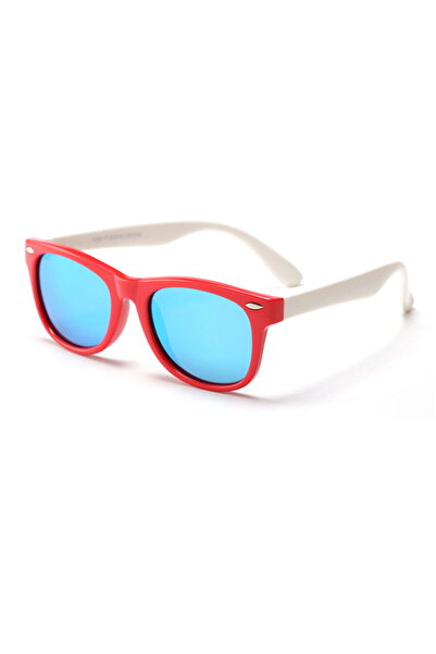 Techsuit Ochelari de soare cu protecție UV pentru copii - (D802) - Roșu / Alb...