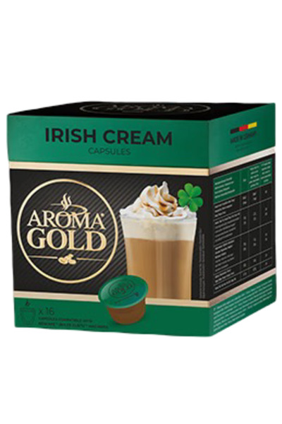 AROMA GOLD Irish Cream Coffee Capsules, 256 g