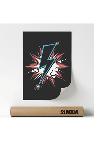 21mxm Poster decorativ, ilustratie pop art, Strike Pop Art, A4 (21 x 29.7 cm)...