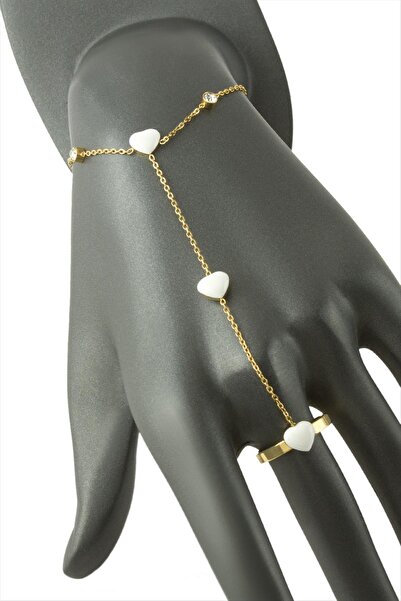 Bijuteri Net Heart Enamel Luxury Steel Shahmeran