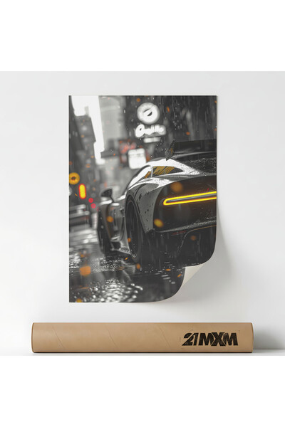 21mxm Poster decorativ 'Auto 20', design minimalist, 30x40cm, material textil...