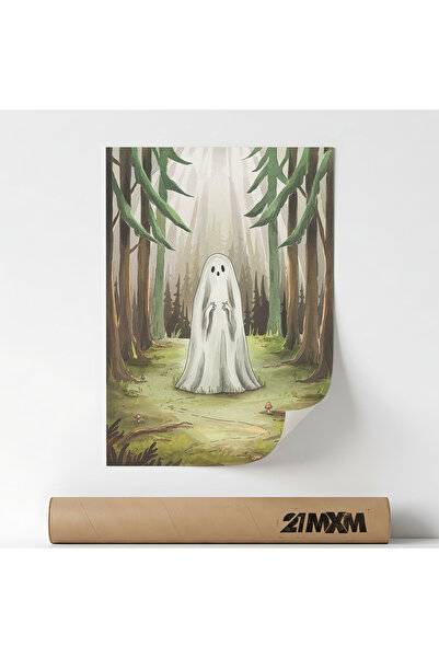 21mxm Poster decorativ, ilustratie fantasy, Forest Ghost 2, A3 (29.7 x 42 cm)...