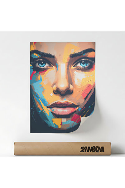 21mxm Poster 'Arta 24' Pe Panza Mata – Design Minimalist, A3 (29.7 x 42 cm), ...