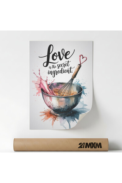 21mxm Poster decorativ Secret Ingredient 2, modern, A4, fără ramă