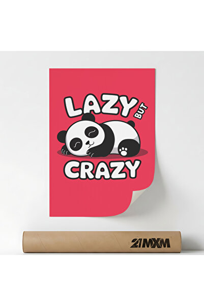 21mxm Poster Decorativ '45 Lazy But Crazy', Material Textil, Fara Rama
