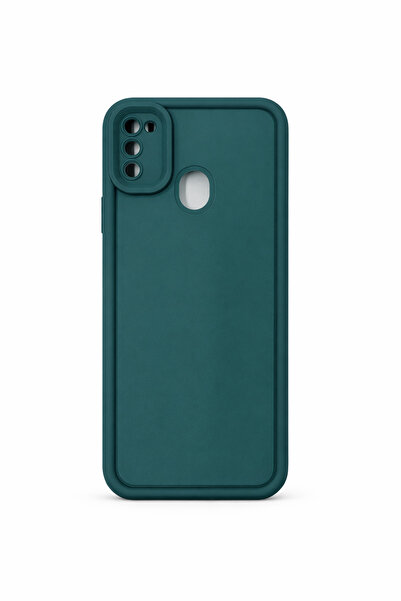 Vissona Samsung Galaxy M21 VE M30S Uyumlu Kamera Çıkıntılı Mat Silikon Telefo...