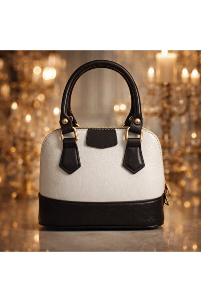 Erdem Acı kahve krem mini çanta çapraz da takılabilir