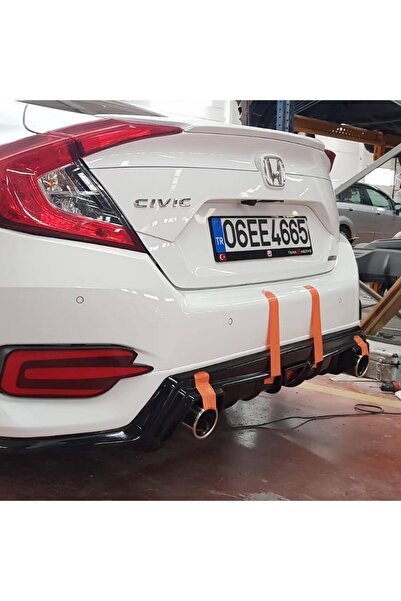 Tuning Vadisi Honda Civic Fc5 Mugen Arka Ek (Plastik) Boyasız