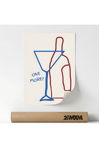 21mxm Poster Decorativ Tematica Bar & Cocktail - 'Bar 587', Material Textil, ...