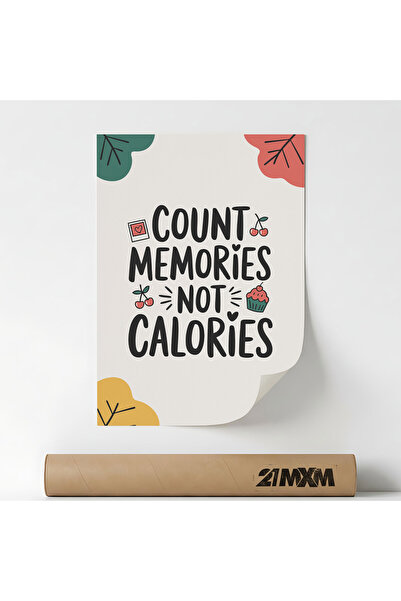 21mxm Διακοσμητική αφίσα Count Memories, μοντέρνο στυλ, A4, 21x29,7 εκ., χωρί...