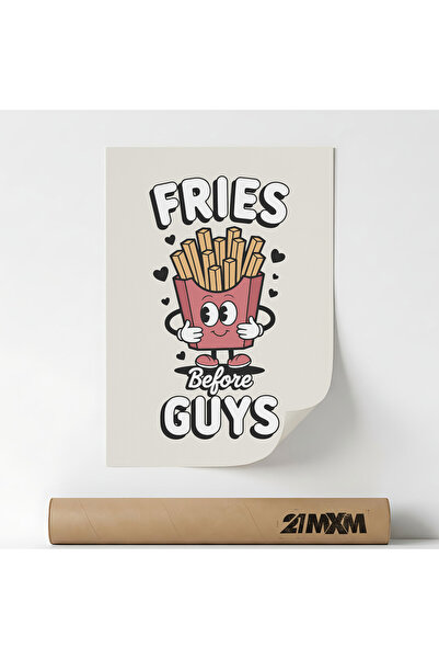 21mxm Poster decorativ Fries Before Guys, design modern, textil, A3 (29.7x42c...
