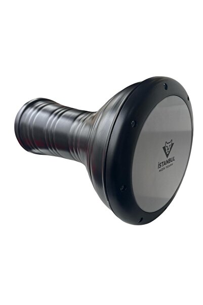 istanbul müzik tedarik Profesyonel Sİyah Aliminyum Döküm Mısır Darbuka Yetişk...