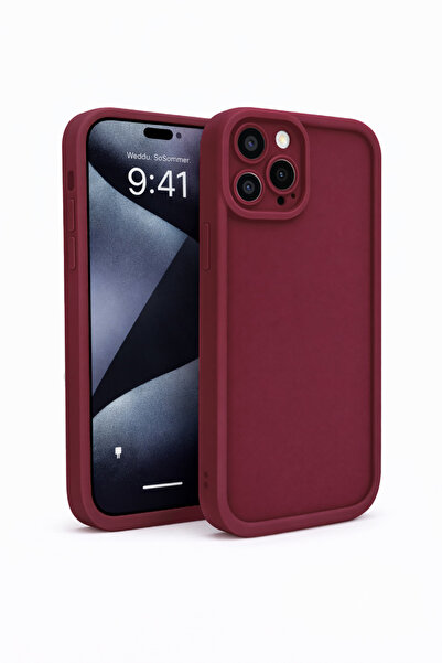 Vissona iPhone 12 PRO MAX Uyumlu Kamera Çıkıntılı Mat Silikon Telefon Kılıfı