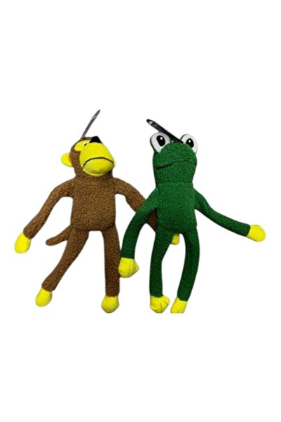 FOXMAG24 Set of 2 plush toys for dogs, various animals, multicolor