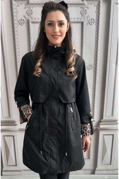 OnlyForYou Women's fleece jacket with Hooded, adjustable drawstring at the wa...