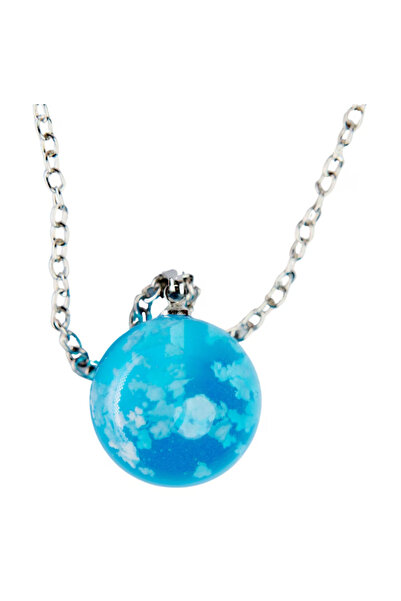 RoveZone Premium pendant-type martisor, handmade, with heart-shaped flower