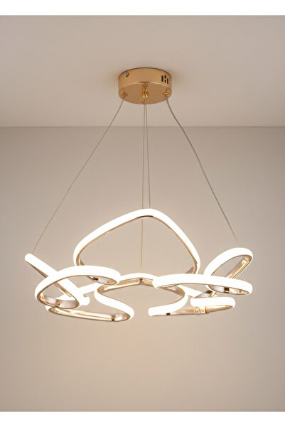 TERRA LIGHTING Modern Sarkıt Led Avize, 3 Renk Yanabilen Led Avize, Salon Yem...