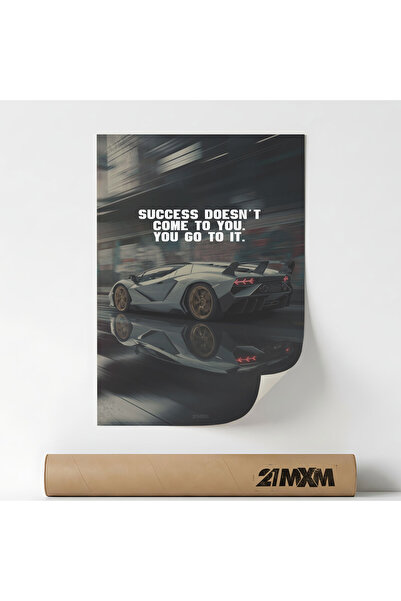 21mxm Αφίσα 'Η επιτυχία δεν έρχεται σε εσάς' Pe Panza Mata – Μινιμαλιστικός σ...