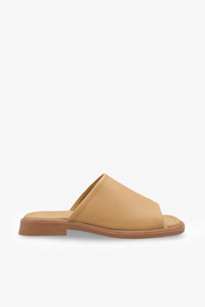 İNNABUTİKK Megie Women's Casual Slippers with Genuine Leather Accessories - C...