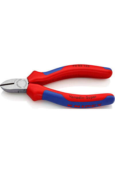Knipex side cutters 70 02 125, cutting pliers (red/blue, length 125mm)