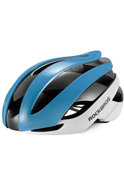 ROCKBROS 10110004003 bicycle helmet, size L - blue and white