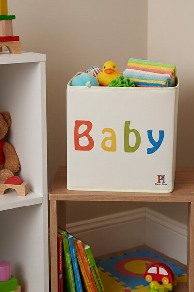 homyjr's Homyjr’S Baby Patterned Lidless Storage Box Closet Toy and Laundry O...