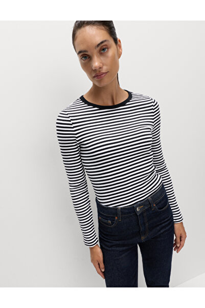 Marks & Spencer Pamuk Karışımlı Ribanalı Üst