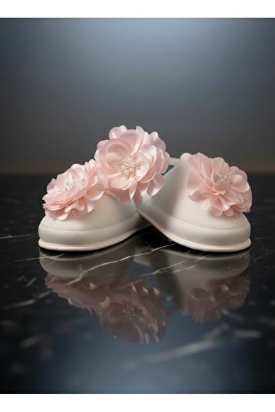 PREGNANT WORLD Pink Floral Maternity Crown Slippers Set