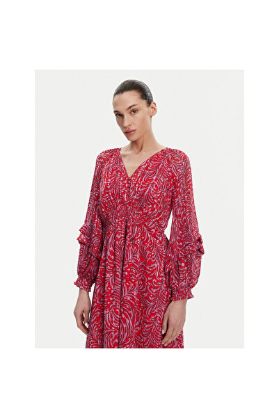 French Connection Rochie de damă casual roșie 71YFO
