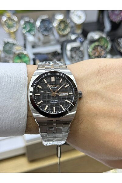 Quantum Men's Wristwatch Automatic Steel Band Steel Case