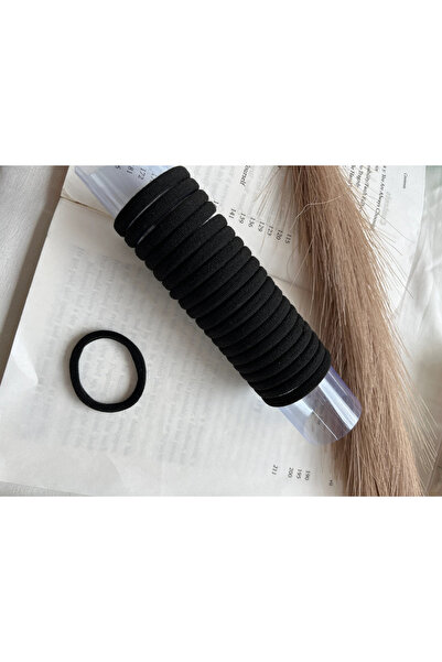 Vitastyle CRNI SET GUMENIH KOPČI OD 20 KOMADA