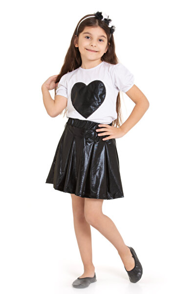 ares kids تنورة تي شيرت علوية سفلية للفتيات لعرض 23 أبريل
