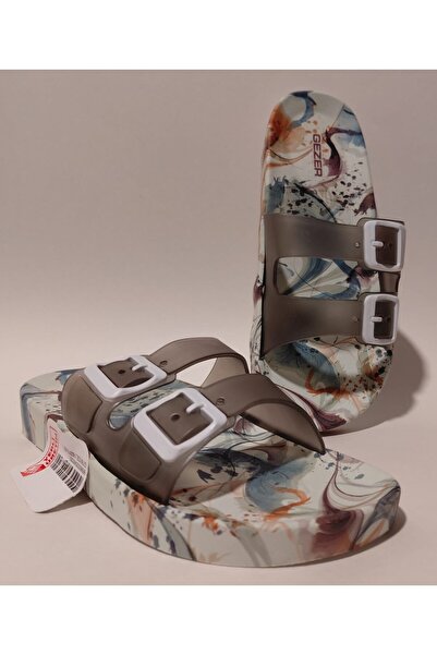 GEZER Anti-Slip Anatomical Sole Double Bands Without Buckle Women's Home Stre...