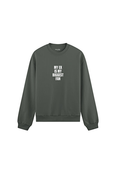 The Lucid Lab My Ex Is My Biggest Fan Oversize Sweatshirt - Anthracite