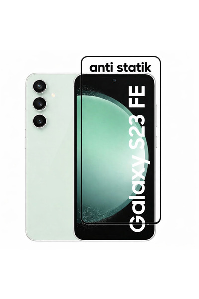 bzontech واقي شاشة متوافق مع سامسونج S23 Fe مضاد للكهرباء الساكنة، زجاج مقاوم...