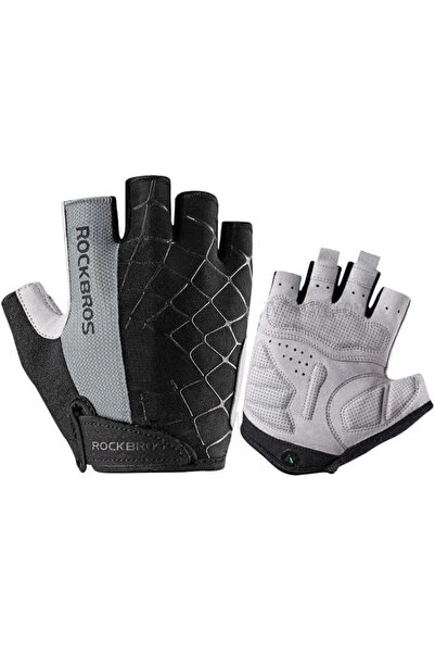 ROCKBROS S109GR cycling gloves, size M - gray