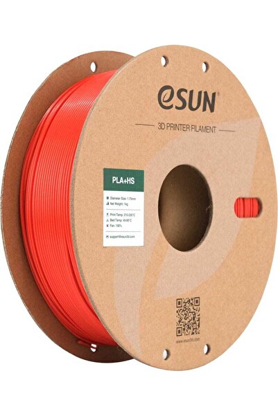 eSun PLA+HS Kırmızı Filament 1,75mm 1kg - bisiparisver