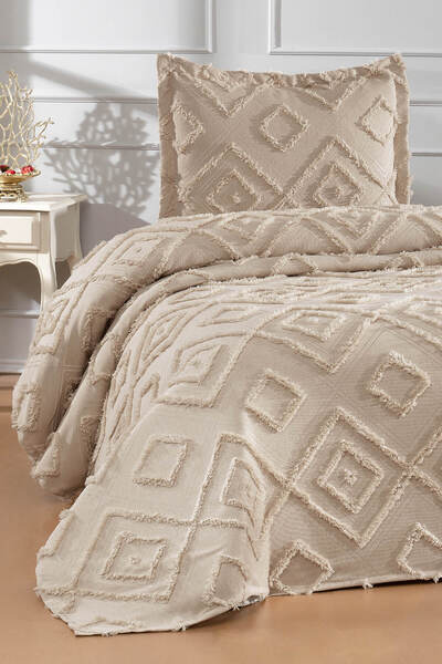 DANTEELHOME طقم بيكيه من قطعتين لشخص واحد من أوليف باللون البيج